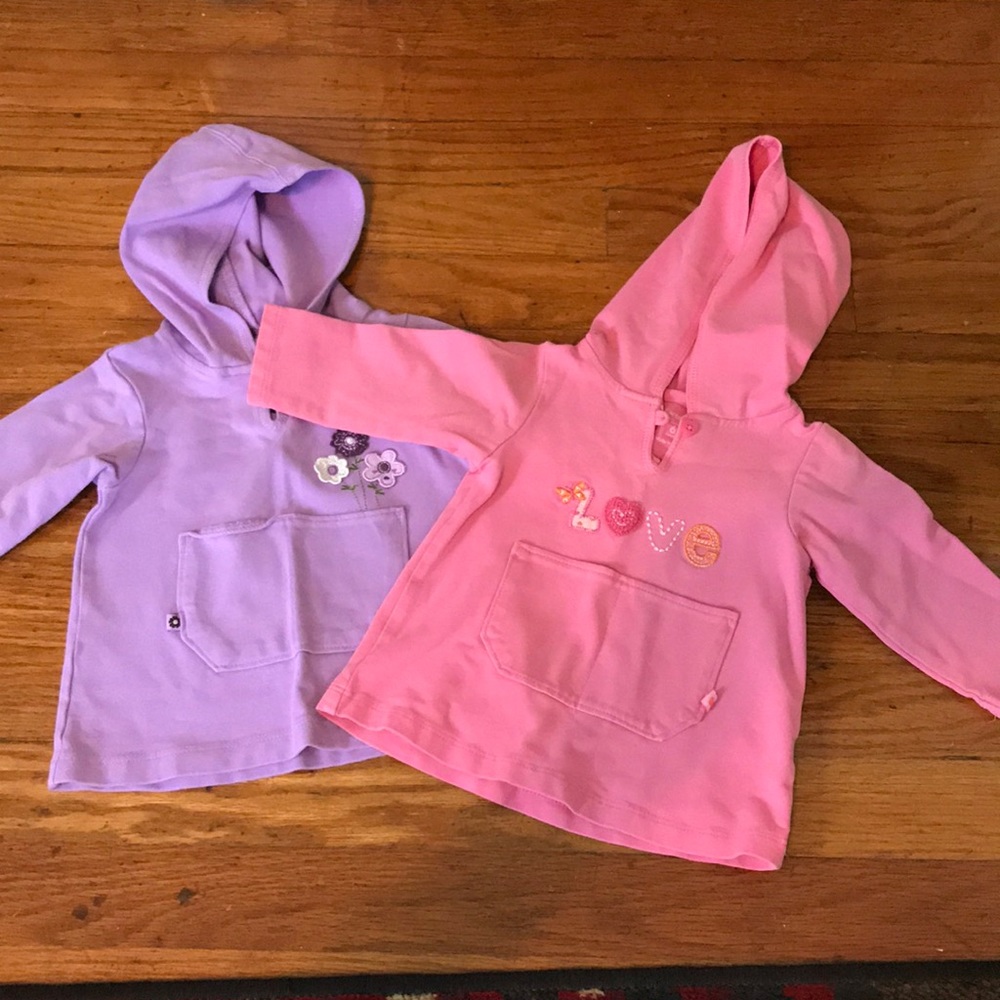 Carters baby girl hooded shirt